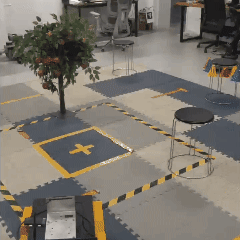 Jackal multi-target navigation and obstacle avoidance demo